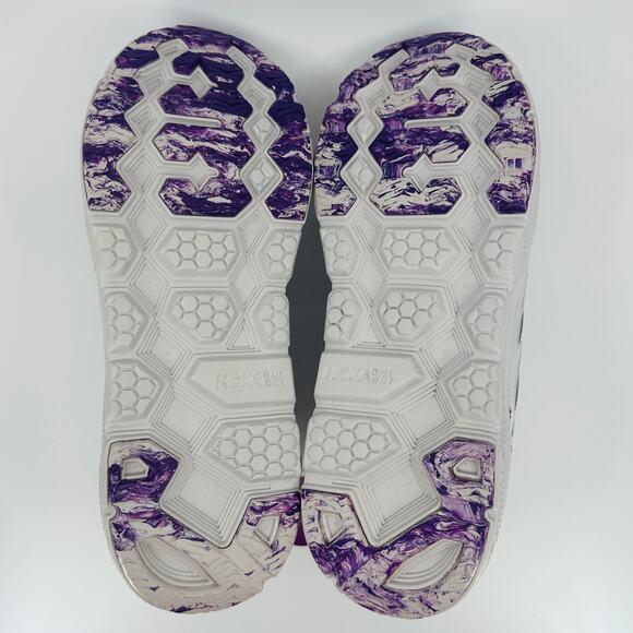 Hoka One One Men's Clifton Leather 'Vibrant Bloom' Running Shoes Size 11.5 - Picture 10 of 11